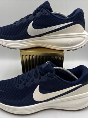 NIKE Revolution 8 Running Shoes Midnight Navy Sneakers Mens Size 11 .